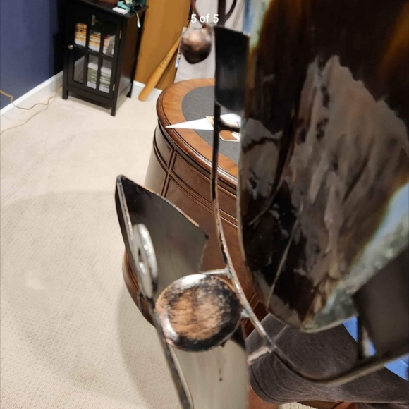 Preloved Modernist Glass Face Wall Art Candle Scone - Picture 5 of 7